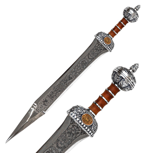 ARTESANÍA ALCÁZAR - tienda online de espadas, espadas toledanas, espadas de acero, espadas de coleccionista, made in toledo, made in spain, swords, steel swords, historic swords, espadas históricas, compara espadas, colección de espadas, espada romana, Roman word, steel word, julio cesar, espada de julio cesar, espada gladius