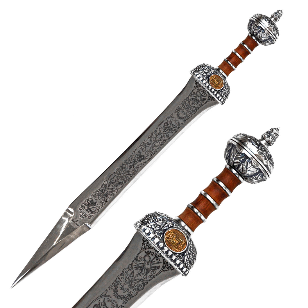 ARTESANÍA ALCÁZAR - tienda online de espadas, espadas toledanas, espadas de acero, espadas de coleccionista, made in toledo, made in spain, swords, steel swords, historic swords, espadas históricas, compara espadas, colección de espadas, espada romana, Roman word, steel word, julio cesar, espada de julio cesar, espada gladius
