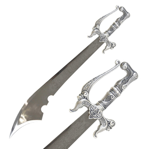 ARTESANÍA ALCÁZAR - tienda online de espadas, espadas toledanas, espadas de acero, espadas de coleccionista, made in toledo, made in spain, swords, steel swords, historic swords, espadas históricas, compara espadas, colección de espadas, ALFANJE ÁRABE PLATA, ARAB SWORDS, SILVER SWORD