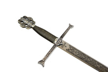 Cargar imagen en el visor de la galería, ARTESANÍA ALCÁZAR - tienda online de espadas, espadas toledanas, espadas de acero, espadas de coleccionista, made in toledo, made in spain, swords, steel swords, historic swords, espadas históricas, compara espadas, comprar espadas, colección de espadas, E ESPADA DE LOS REYES CATÓLICOS, espadas para bodas y comuniones, espadas para cortar tartas

