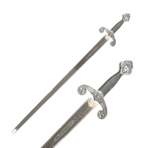 ARTESANÍA ALCÁZAR - tienda online de espadas, espadas toledanas, espadas de acero, espadas de coleccionista, made in toledo, made in spain, swords, steel swords, historic swords, espadas históricas, compara espadas, comprar espadas, colección de espadas, ESPADA DE ALFONSO X EL SABIO, espadas para bodas y comuniones, espadas para cortar tartas