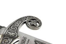 Cargar imagen en el visor de la galería, ARTESANÍA ALCÁZAR - tienda online de espadas, espadas toledanas, espadas de acero, espadas de coleccionista, made in toledo, made in spain, swords, steel swords, historic swords, espadas históricas, compara espadas, comprar espadas, colección de espadas, ESPADA DE ALFONSO X EL SABIO, espadas para bodas y comuniones, espadas para cortar tartas
