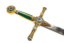 Cargar imagen en el visor de la galería, ARTESANÍA ALCÁZAR - tienda online de espadas, espadas toledanas, espadas de acero, espadas de coleccionista, made in toledo, made in spain, swords, steel swords, historic swords, espadas históricas, compara espadas, colección de espadas, ESPADAS MASÓNICAS, ESPADAS DE LOS MASONES, ESPADA MASÓN 2º GRADO COMPAÑERO
