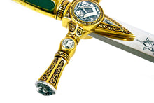 Cargar imagen en el visor de la galería, ARTESANÍA ALCÁZAR - tienda online de espadas, espadas toledanas, espadas de acero, espadas de coleccionista, made in toledo, made in spain, swords, steel swords, historic swords, espadas históricas, compara espadas, colección de espadas, ESPADAS MASÓNICAS, ESPADAS DE LOS MASONES, ESPADA MASÓN 2º GRADO COMPAÑERO
