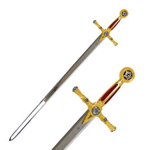 Cargar imagen en el visor de la galería, ARTESANÍA ALCÁZAR - tienda online de espadas, espadas toledanas, espadas de acero, espadas de coleccionista, made in toledo, made in spain, swords, steel swords, historic swords, espadas históricas, compara espadas, colección de espadas, ESPADAS MASÓNICAS, ESPADAS DE LOS MASONES, ESPADA MASÓN 2º GRADO COMPAÑERO

